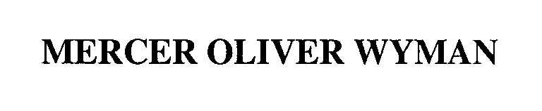 Trademark Logo MERCER OLIVER WYMAN