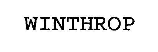 Trademark Logo WINTHROP