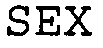 Trademark Logo SEX