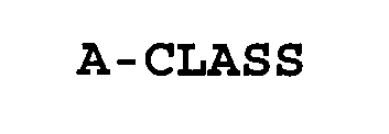 Trademark Logo A-CLASS