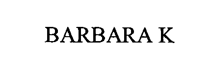 Trademark Logo BARBARA K