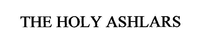  THE HOLY ASHLARS
