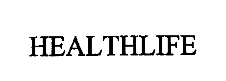 Trademark Logo HEALTHLIFE