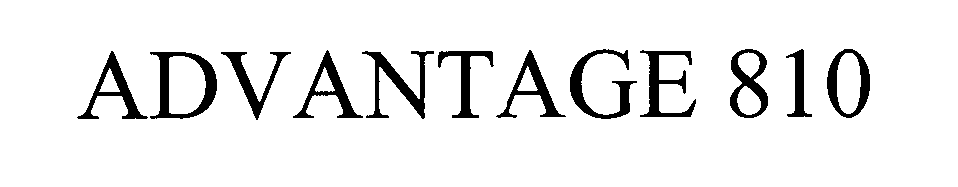 Trademark Logo ADVANTAGE 810