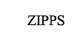 Trademark Logo ZIPPS