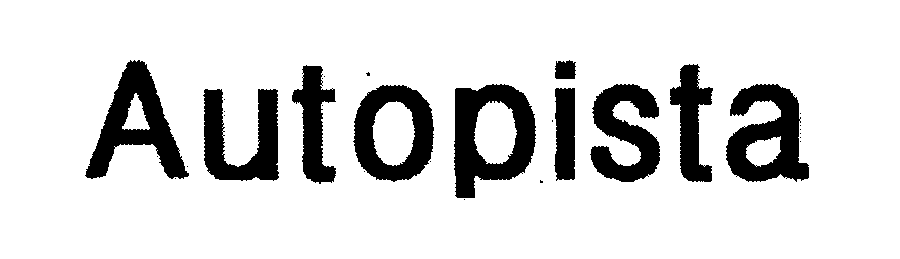 Trademark Logo AUTOPISTA