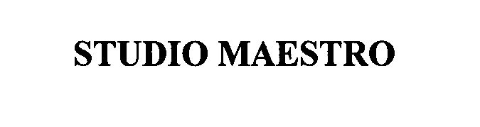 Trademark Logo STUDIO MAESTRO