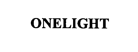 Trademark Logo ONELIGHT