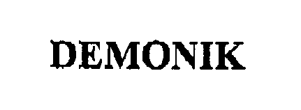Trademark Logo DEMONIK