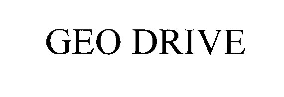 Trademark Logo GEO DRIVE