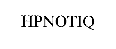 Trademark Logo HPNOTIQ
