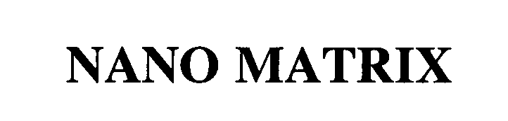 Trademark Logo NANO MATRIX