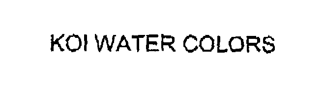 Trademark Logo KOI WATER COLORS