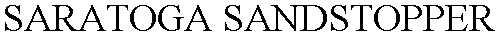 Trademark Logo SARATOGA SANDSTOPPER