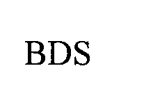 Trademark Logo BDS