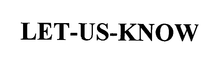 Trademark Logo LET-US-KNOW