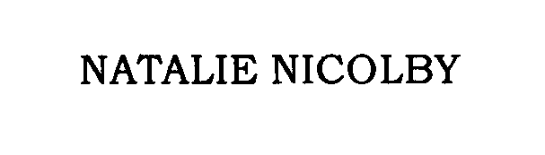 Trademark Logo NATALIE NICOLBY