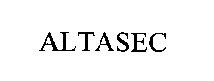 Trademark Logo ALTASEC