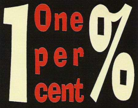  1 ONE PER CENT %