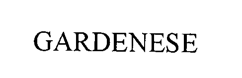 Trademark Logo GARDENESE