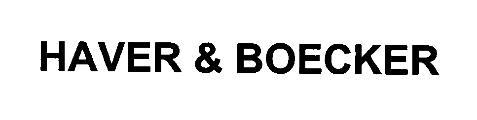 Trademark Logo HAVER & BOECKER