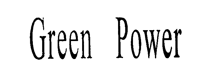 Trademark Logo GREEN POWER