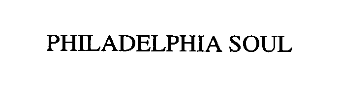 Trademark Logo PHILADELPHIA SOUL