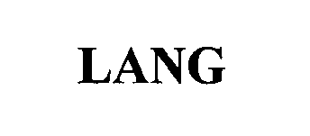 Trademark Logo LANG
