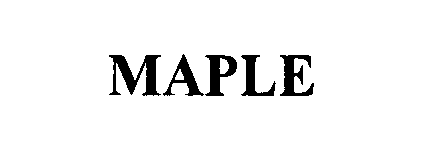 MAPLE