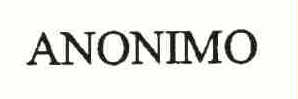 Trademark Logo ANONIMO