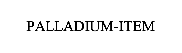 Trademark Logo PALLADIUM-ITEM