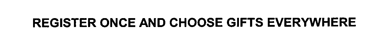  REGISTER ONCE AND CHOOSE GIFTS EVERYWHERE