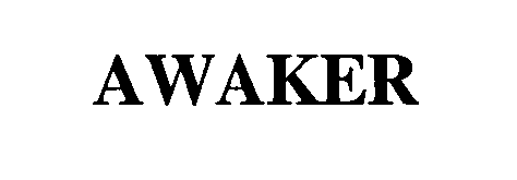 Trademark Logo AWAKER