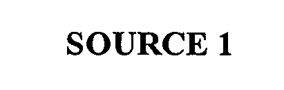 Trademark Logo SOURCE 1