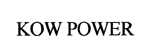  KOW POWER