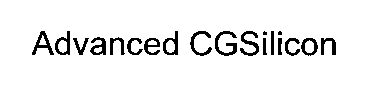  ADVANCED CGSILICON