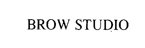 Trademark Logo BROW STUDIO