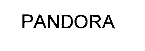 Trademark Logo PANDORA