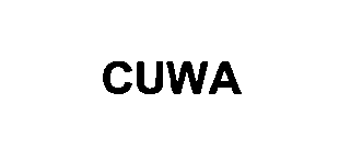 Trademark Logo CUWA