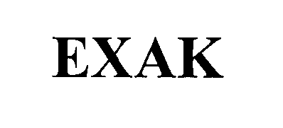 Trademark Logo EXAK