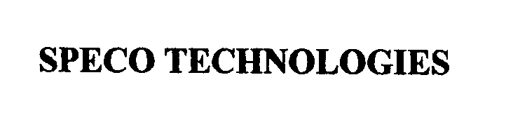  SPECO TECHNOLOGIES