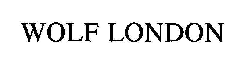 Trademark Logo WOLF LONDON