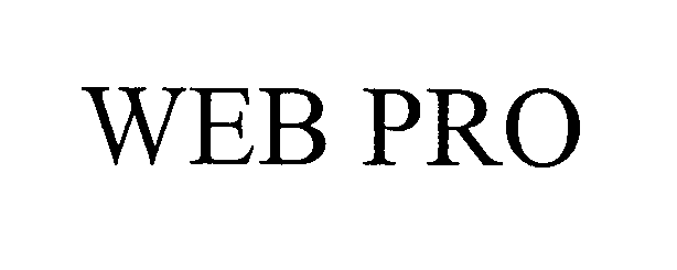 Trademark Logo WEB PRO