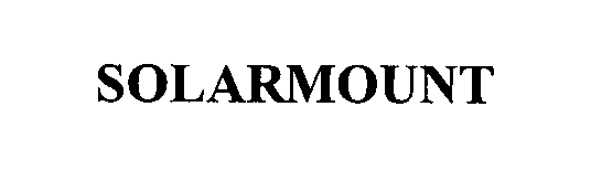 Trademark Logo SOLARMOUNT