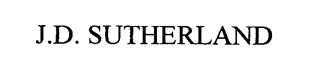 Trademark Logo J.D. SUTHERLAND
