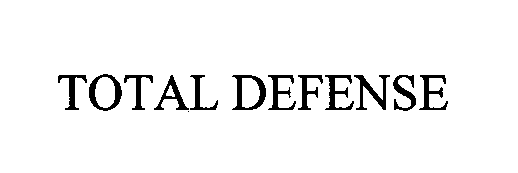 Trademark Logo TOTAL DEFENSE