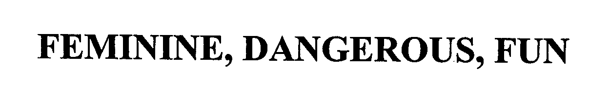 Trademark Logo FEMININE, DANGEROUS, FUN