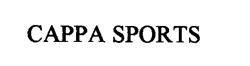 Trademark Logo CAPPA SPORTS