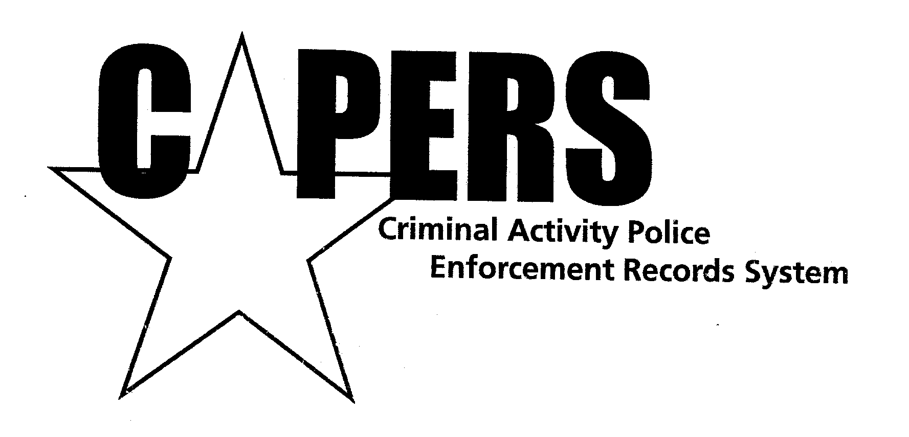 Trademark Logo CAPERS CRIMINAL ACTIVITY POLICE ENFORCEMENT RECORDS SYSTEM