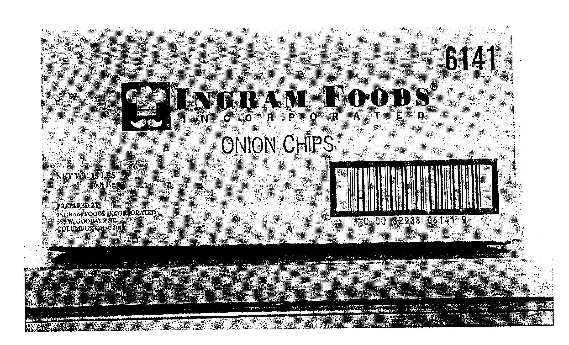  INGRAM FOODS INCORPORATED ONION CHIPS 6141